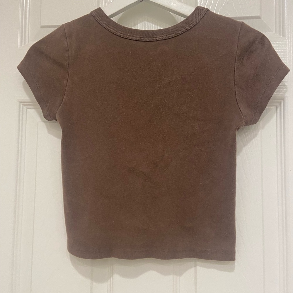 Brandy Melville brown cowgirl shirt - Picture 3 of 4